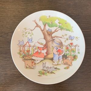 Vtg. Country Kids. Valentine’s. Be my valentine. 1991 Dessert Plate. Country Kid